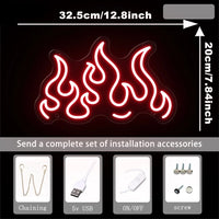 Flame LED Neon Sign