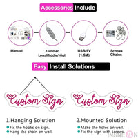 TATTOO Neon Sign Light Salon Studio Shop Plaque Pink LED Wall Art Decor Sign For Body Piercing Business Store Beauty Indoor USB