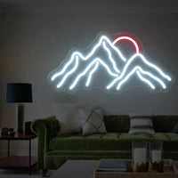 Mountain Neon Sign LED Light Sunrise Sunset USB Neon Lamp For Home Bedroom Living Room Hotel Kids Room Decoration Night Lights