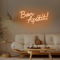 Bon Appetite Neon LED Sign Wall Decor Neon Signs for Kitchen Restaurant Shop Store Art Party LED Neon Sign Business Signboard