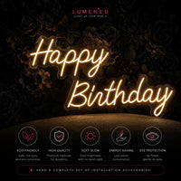 Happy Birthday Neon Sign
