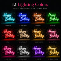 Happy Birthday Neon Sign