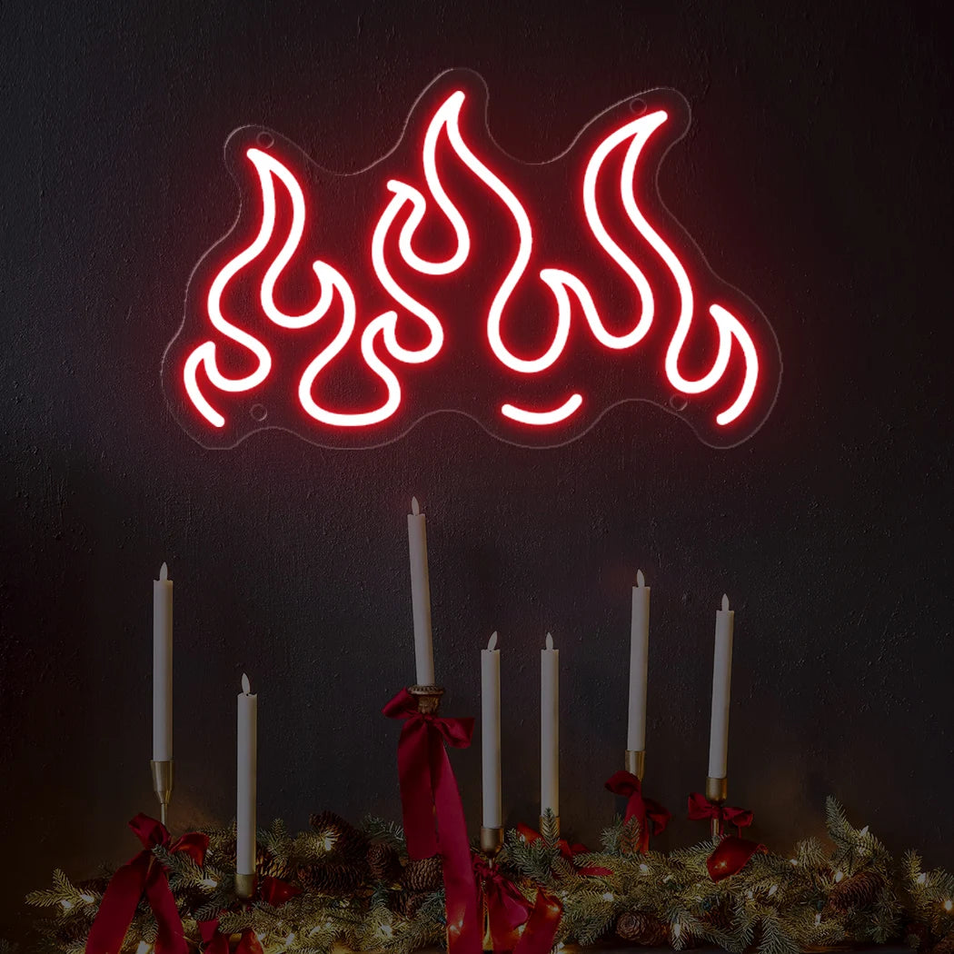 Flame LED Neon Sign