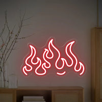 Flame Neon Sign Light Shop Cafe Restaurant Room Party Hanging Wall Decor USB Night Birthday Gifts Lamp Bedroom Decoration Neon