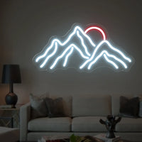 Mountain Neon Sign LED Light Sunrise Sunset USB Neon Lamp For Home Bedroom Living Room Hotel Kids Room Decoration Night Lights