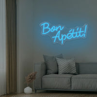 Bon Appetite Neon LED Sign Wall Decor Neon Signs for Kitchen Restaurant Shop Store Art Party LED Neon Sign Business Signboard
