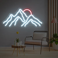 Mountain Neon Sign LED Light Sunrise Sunset USB Neon Lamp For Home Bedroom Living Room Hotel Kids Room Decoration Night Lights