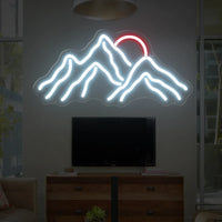 Mountain Neon Sign LED Light Sunrise Sunset USB Neon Lamp For Home Bedroom Living Room Hotel Kids Room Decoration Night Lights