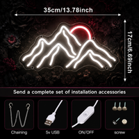 Mountain Sunrise LED Neon Sign